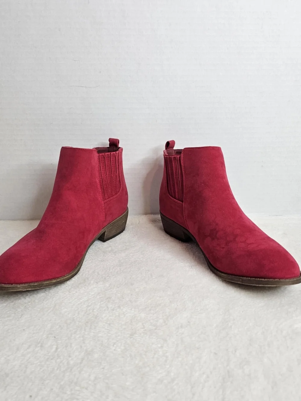 🖤JG Ramsey Women’s Red Ankle Boots Size 9 - Picture 8 of 14
